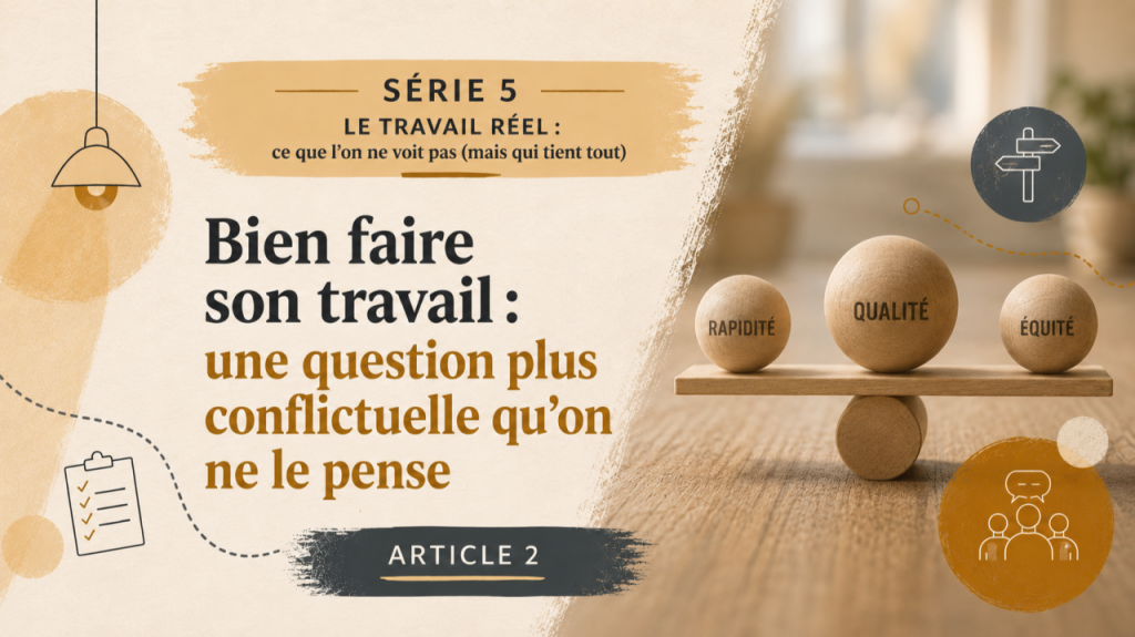 Bien faire son travail : une question plus conflictuelle qu’on ne le pense
