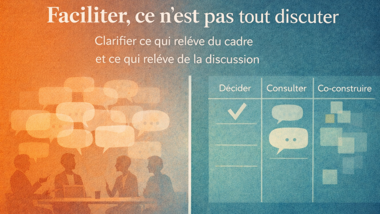 Faciliter, ce n’est pas tout discuter
