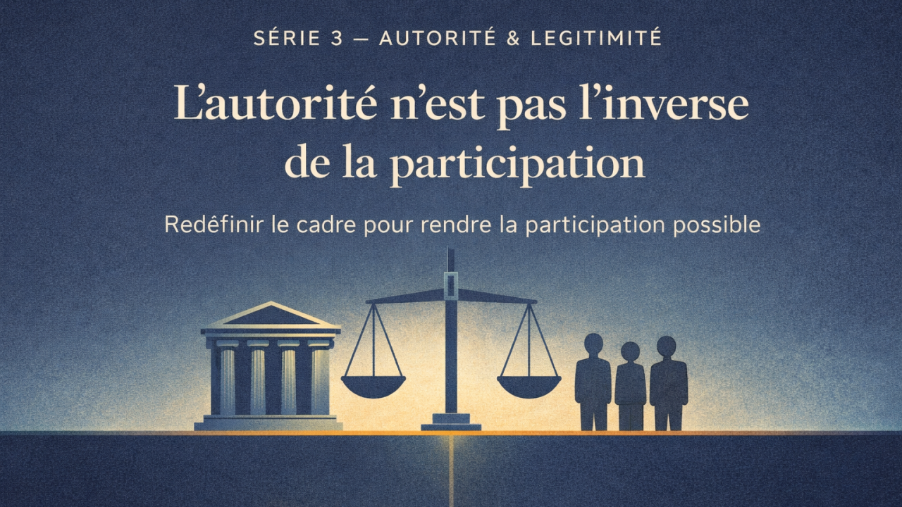 L’autorité n’est pas l’inverse de la participation