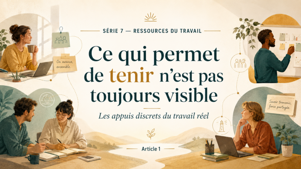 Ce qui permet de tenir n’est pas toujours visible