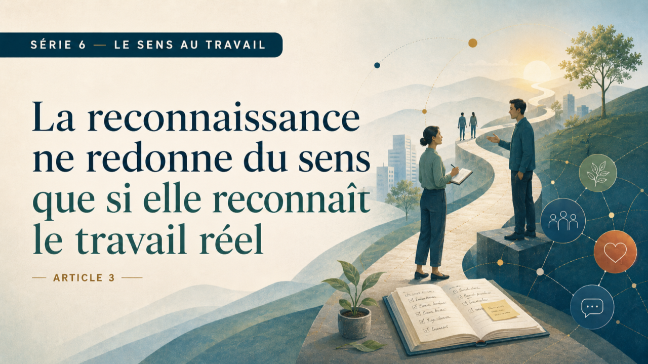 La reconnaissance ne redonne du sens que si elle reconnaît le travail réel
