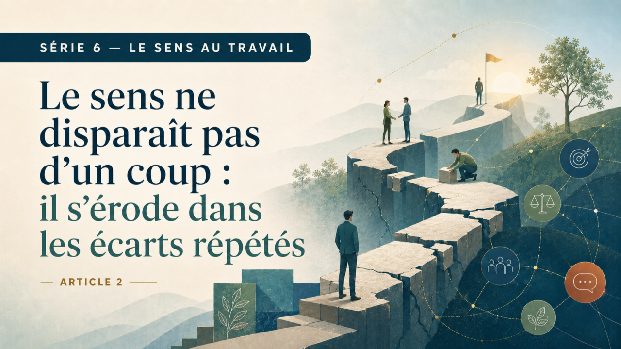 Le sens ne disparaît pas d’un coup : il s’érode dans les écarts répétés
