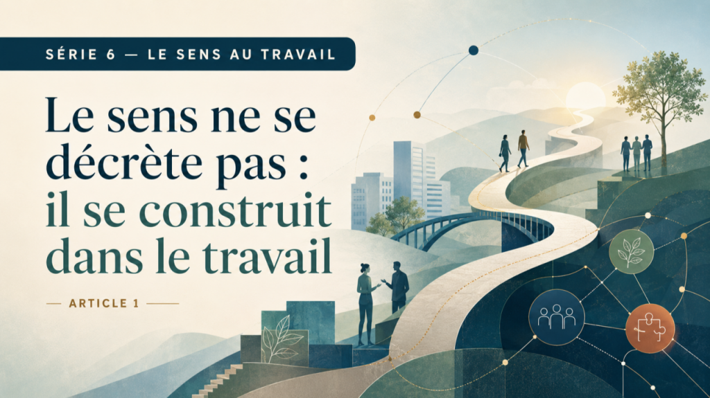 Le sens ne se décrète pas : il se construit dans le travail