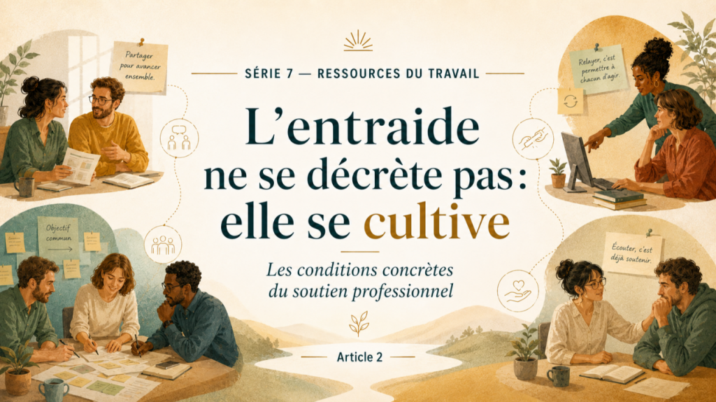 L’entraide ne se décrète pas : elle se cultive
